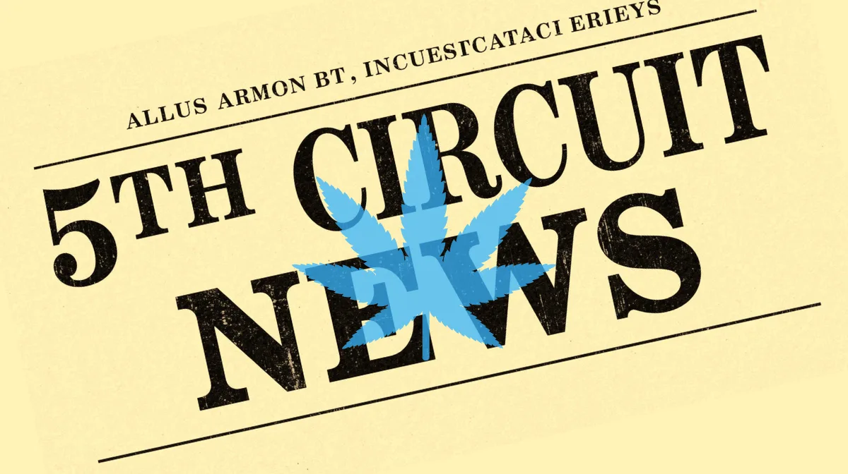 5th Circuit Cannabis News headline featuring a psychological marijuana leaf.